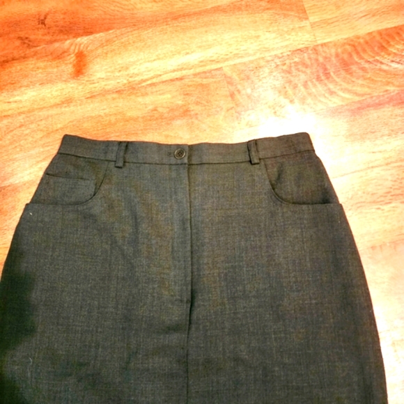 NWOT Lauren Ralph Lauren Green Fully Lined Wool Pencil Skirt Size 6 - Picture 4 of 6